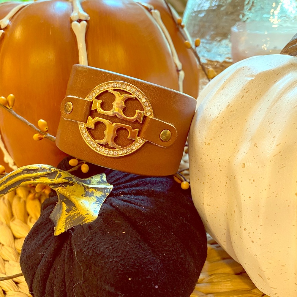 Tory Burch knockoff Brown Leather Cuff